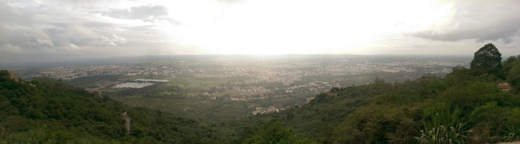 View from atop Chamundi Hill, Mysore, Mysuru