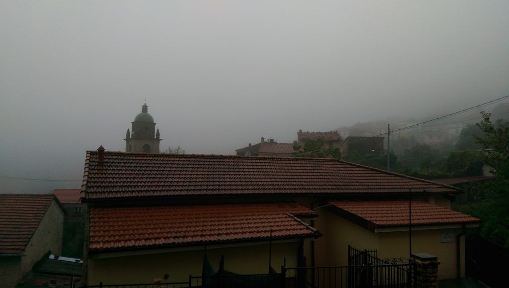 Cinque Terre, Italy - Biassa in the mist